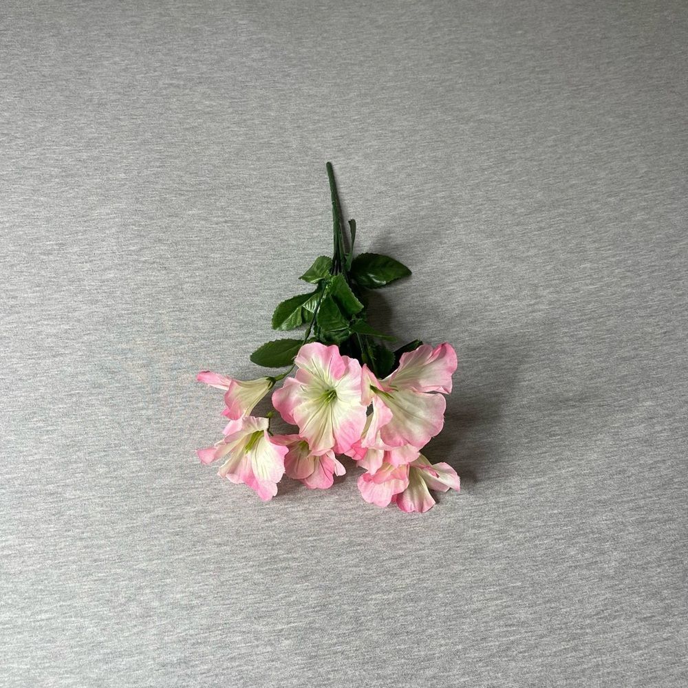 Artificial Faux Pink Paper Roses Floral Arrangement